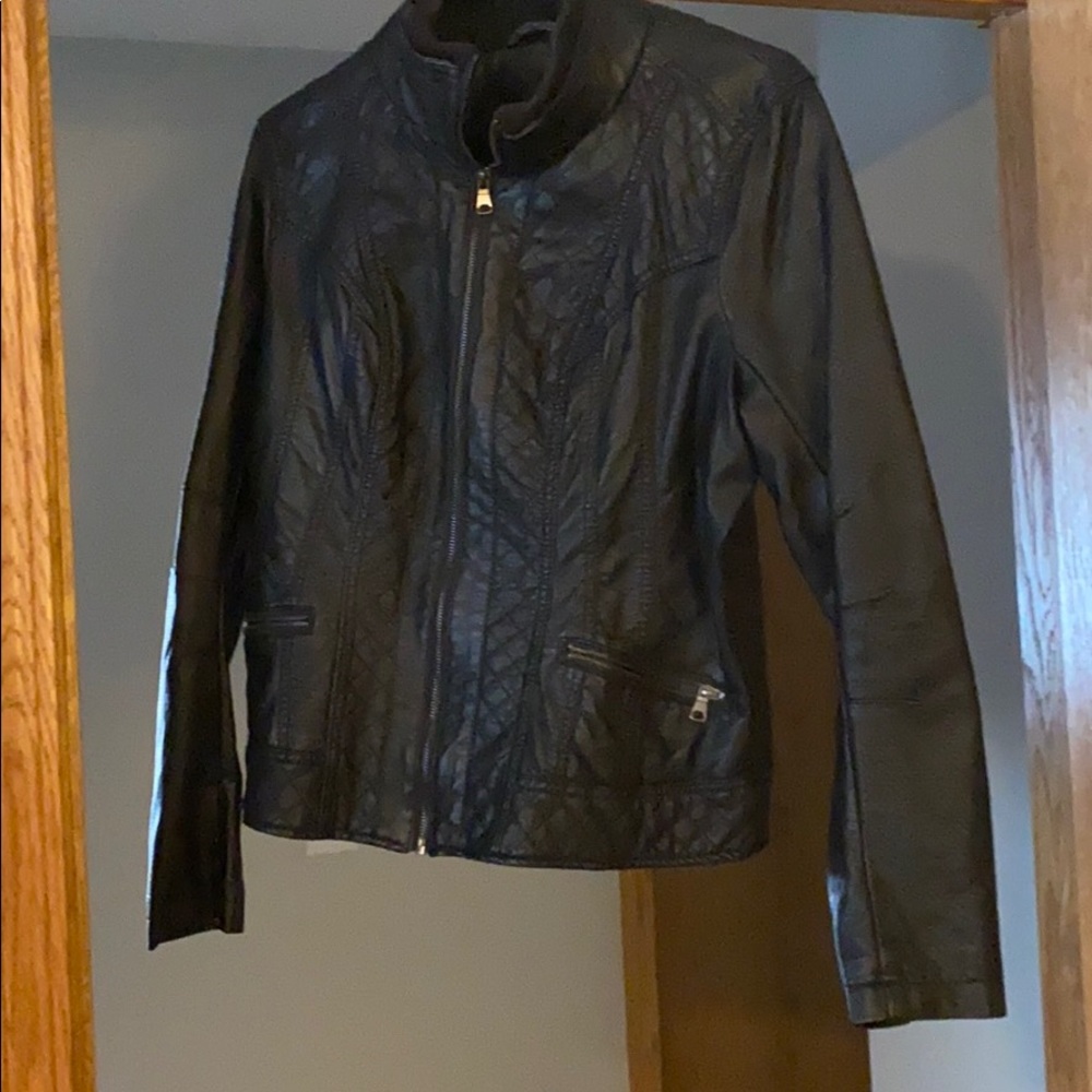 Faux leather jacket